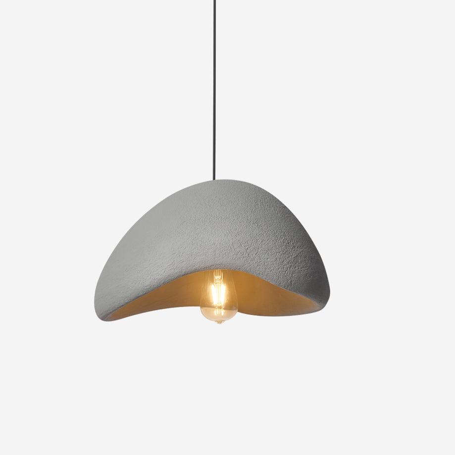 Soft Texture Organic Curved Pendant Light